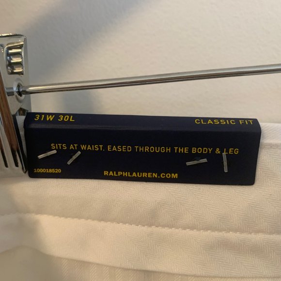 Polo Ralph Lauren White Chinos Anchor Embroidery - Picture 5 of 5